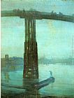 James Abbott McNeill Whistler Nocturne Blue and Gold - Old Battersea Bridge painting